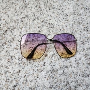 Purple to Yellow Ombre Sunglasses